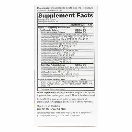 Vital Flora Women 55+ Probiotic + Prebiotics Shelf Stable, VTP